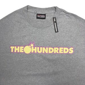 The Hundreds - Vintage 2000s Adam bomb‎ bar logo gray shirt